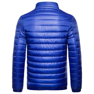 Veste matelassée à capuche imperméable chaude pour homme, taille plus, respirante, avec fermeture éclair, vente en gros, streetwear d'hiver, coton matelassé - Product Image 2
