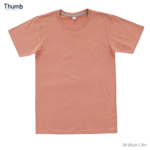 Camiseta con logotipo de impresión personalizada, Camisa de algodón blanco 100% de seda con Pastel en impresión de pantalla, informal, inteligente, cuello redondo, hecho en Tailandia - Product Image 5