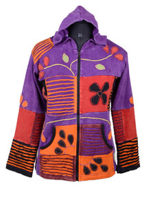 SIMPLE y elegante de diseño parche WAORK Bohemia señoras Sudadera con capucha CSWJ 422 - Product Image 1