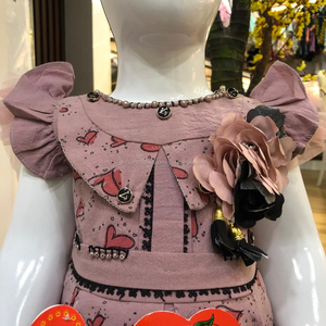 Đầm Dự Tiệc Cho Bé Gái, Đầm Dự Tiệc Bán Sỉ Đuôi Lưới Bằng Vải Cotton Thiết Kế Thời Trang Mới - Product Image 2