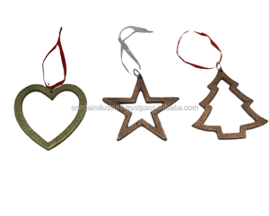 GOLDEN BEST SELLING METAL SNOWFLAKE ST of 3 WITH JINGLE BELL PREMIUM QUALITY CHRISTMAS DECORATION HANGING ORNAMENT - Product Image 5