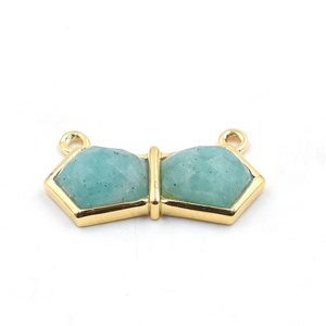 จี้ชุบทองรูป925แฟนซี Amazonite ทำเครื่องประดับแฮนด์เมด - Product Image 2