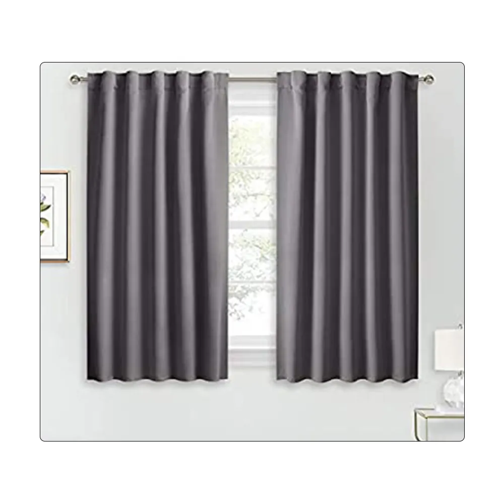 Factory Direct Supply Solid Color Custom Made Window Curtains