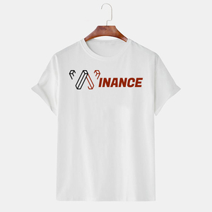 Camiseta unisex de manga corta de algodón y seda con logotipo personalizado con cuello redondo, Impresión de Color sólido, pantalla digital, venta al por mayor, pegatina con logotipo personalizado - Product Image 5