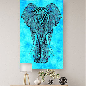 Tapiz indio para colgar en la pared, colcha de Reina, elefante, Mandala, tela estampada Bohemia, decoración de tiro de playa gitana - Product Image 2