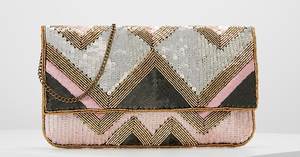 Latest Design Customized Zipper Clutch for Party and Evening Best Designer Bridal <b>Handbags</b> for Your Wedding Celebrations - Product Image 2