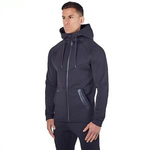 2021 Custom Slim Fit Men's <b>Gym</b> <b>Hoodie</b> Zip-up Hot Sale Plus Size Breathable Gray XL Logo Prints Sleeveless for Adults for Winter - Product Image 1