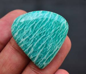 Amazonite พลอยแอริโซนาทรงหลวม,พลอยสีเขียวลายอเมซอนอเมซอน - Product Image 4