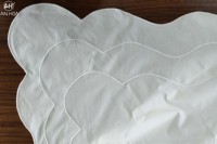 Nappe en coton à bord festonné, 250 cm x 350 cm, 1 pièce