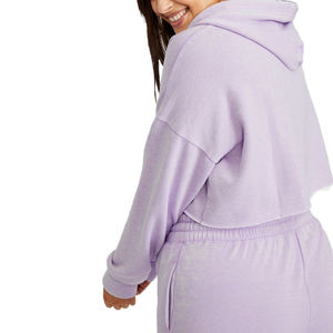 Servicio OEM, Novedades de Invierno, Camisa de 2 Piezas, Sudadera Holgada con Capucha para Mujer, Diseño de Contraste de Color, Cachemir, Cálida y a la Moda - Product Image 5