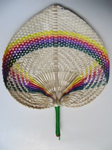 Ventilador de mano de Palma de bambú, accesorio de mano de bambú de vietnam, precio barato, 84587176063 WS, 99 DATOS dorados - Product Image 6