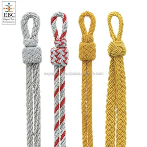 OEM oficial-cable dorado para gorro de plata, venta al por mayor, visera, hilo metálico, tejido a mano, textil hecho a mano