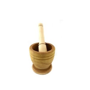 Couleur naturelle en bois, style mortre et paille et meilleur éclairage poli et meilleur usage domestique et cuisine pour boîte à épices - Product Image 4