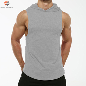 Nueva Camiseta Deportiva con Capucha para Hombre MESS SPORTS 2024, Ecológica, Transpirable, para Fisicoculturismo, Material de Poliéster/Algodón, Color Sólido - Product Image 4
