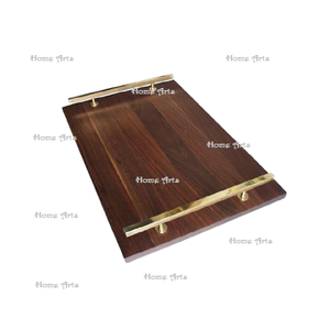 Bandeja de mármol y madera para chocolates con forma redonda de metal de calidad premium para servir té y café de Home Arts. - Product Image 6
