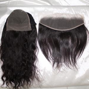 Perruque indienne brute transparente de haute qualité 100% avec fermeture nouée à la main de taille 13x4 13x6 de Style vague profonde lâche pour les femmes - Product Image 2