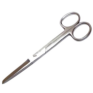 Ciseaux de pansement en carbure de tungstène à usage médical hospitalier de qualité supérieure émoussés droits avec logo personnalisé - Product Image 4