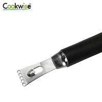 Éplucheur et râpe à agrumes Cookwise en acier inoxydable avec poignée en PP