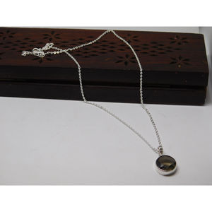 new arrival latest collection designer western <b>handmade</b> <b>silver</b> brass chain stone <b>necklace</b> for womens and girls - Product Image 3