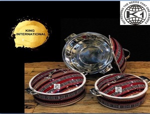 king antique design best hot selling casserole steel with plastic casserole - Product Image 4