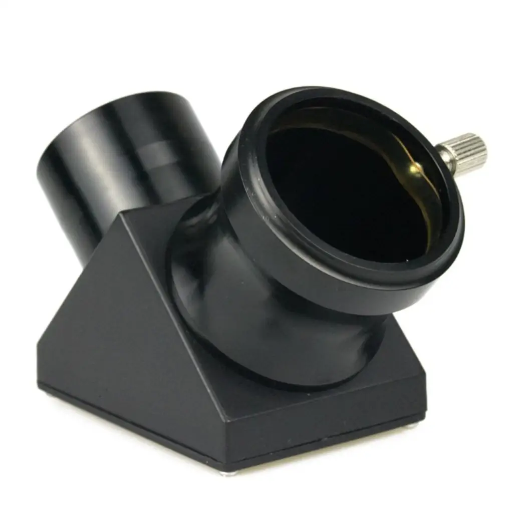 90-Degree 1.25" Diagonal Adapter Connector for Refracting Telescope Eyepiece Lens Zenith Mirror Prism (OEM Packaging Available)