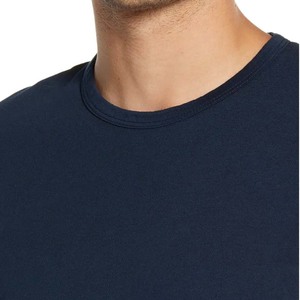 Camiseta de algodón pesado para hombre, Camisa lisa a granel negra, azul marino, lisa, negra, cuello redondo, alta calidad - Product Image 3