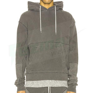 Venta al por mayor 100% algodón blanqueado ácido lavado Sudadera con capucha diseño forrado con característica Anti-encogimiento - Product Image 5