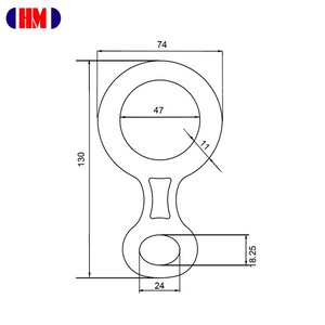 Descender en aluminium A233 en forme de 8 - Product Image 2
