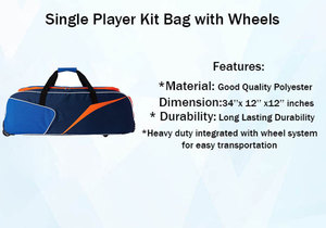 Best <b>Blend</b> Spacious Solid Cricket Kit Bag Professional Cricket Kit Bags - Product Image 5