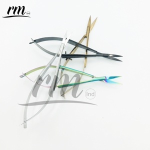 RMI Eye Brow Professional Eye Brow -Micro Ciseaux 4.5 "Droit Castroviejo Stitch Cutting Broderie Spring Action extra sharp - Product Image 5
