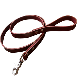 Luxury Brown Leather Dog Leash Personalized Design Pet Lead with Brass <b>Snap</b> <b>Hook</b> for Medium to Large Dogs Direct from Wholesaler - Product Image 2