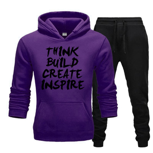 Tarcksuit-chándal ajustado de lana para hombre, traje de chándal personalizado a rayas laterales - Product Image 2