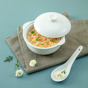 Cuencos de porcelana resistentes al calor para sopa, juegos de vajilla con tapa para hotel y restaurante, OEM, gran oferta - Product Image 1