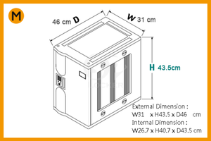 Medium Size ABS Plastic Commercial Coin Operated Locker for Sport Center - Product Image 5