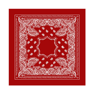 All colour Cotton Bandana With White Paisley Pattern <b>Silk</b> Screen Printed <b>Square</b> <b>Scarf</b> For Adults All Seasons Use - Product Image 1