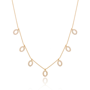 Collar de coctelera de piedra de circón, colgante de Plata de Ley 925 con diseño Oval hueco minimalista, hecho a mano, turco, venta al por mayor - Product Image 2