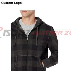 Sudaderas con capucha de talla grande para hombre bordadas personalizadas de alta calidad, forro polar informal de estilo callejero para invierno, teñido liso - Product Image 3