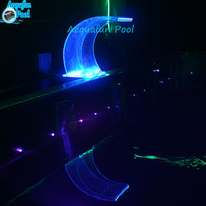 Colorfalls a éclairé le <span class=keywords><strong>rideau</strong></span> mené d'intérieur de cascade de fontaine d'eau de Weir de cascades - Product Image 2