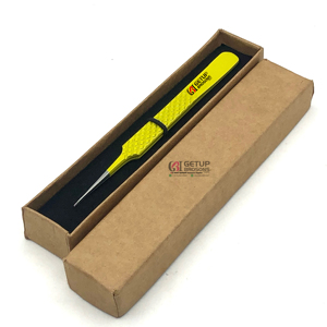 แหนบต่อขนตาสแตนเลสอย่างดี ระดับมืออาชีพ เคลือบผงสีเหลือง จับถนัดมือ ป้องกันไฟฟ้าสถิต ป้องกันแม่เหล็ก - Product Image 1