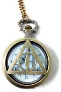 Reloj de bolsillo analógico náutico para hombre y mujer, cadena de Metal triangular chapada en bronce, reloj de estilo CHLW052 pulido para niños - Product Image 3