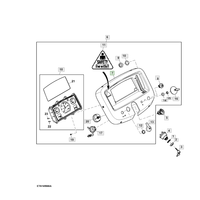 Pièce de rechange pour tracteur JD johdeere, tableau de bord, panneau d'instruments, numéro de pièce SU44785