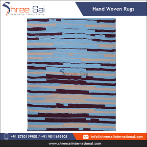 Juegos de alfombras bordadas rectangulares hechas a mano de algodón genuino moderno para uso de oficina y viaje último diseño tejido para compradores a granel - Product Image 5