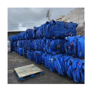 ราคาโรงงาน HDPE ขวดนม PET เศษสีฟ้ากลอง Baled เศษส่งออก HDPE พลาสติกสีฟ้ากลองเศษ