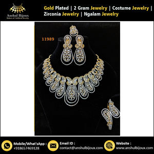 Conjunto de collar de diseño africano hecho a mano de diamante americano - Product Image 3