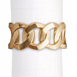 Meilleur exportateur dans le design tendance de l'Inde Rond de serviette en aluminium plaqué or de qualité pour les fêtes Rond de serviette en métal stocké - Product Image 1