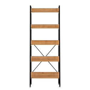 Đồ Nội Thất Hiện Đại Giá Đựng Trưng Bày Kim Loại Bằng Gỗ Kiểu Thang Khung Vuông Kệ Sách 5 Tầng Tủ Sách Phòng Khách Di Động - Product Image 2
