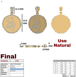 แหวนเพชรทรงคลาสสิกแบบช่องฝัง สำหรับผู้ชาย ทองคำแท้ 10k สีเหลือง น้ำหนักรวม 3.02 กะรัต น้ำหนักทอง 35 กรัม - Product Image 2