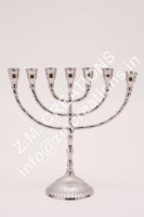 Bougeoir Menorah couleur argent Vintage nordique luxe mariage noël décorations pour la maison fait support de chandeliers en métal rustique