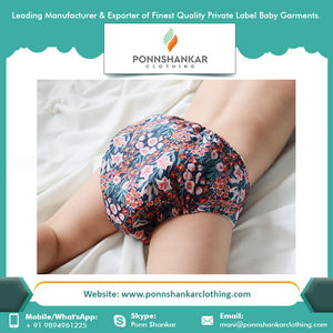 Couche en tissu 100% coton pour bébé, couche-culotte en coton biologique, prix de gros - Product Image 3