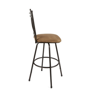 Último diseño muebles industriales PU cuero cojín asiento Metal Bar silla para Hotel comedor al aire libre sala de estar - Product Image 2